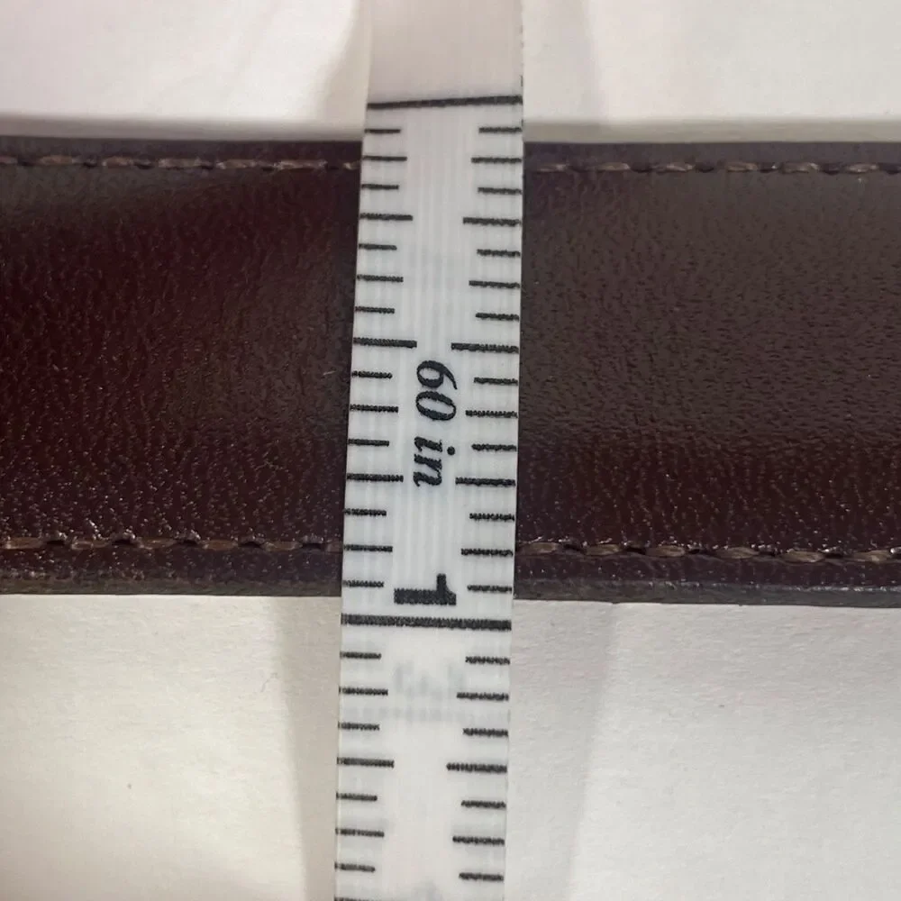 Coach Burgundy Leather Belt – Style 5700 – Size 38 / 95 cm – Solid Brass Buckle